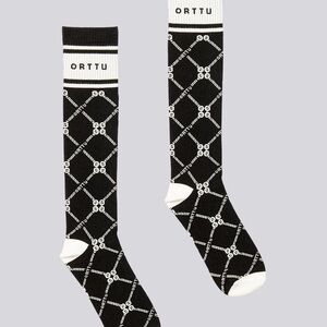 ORTTU Black and White Monogram Socks